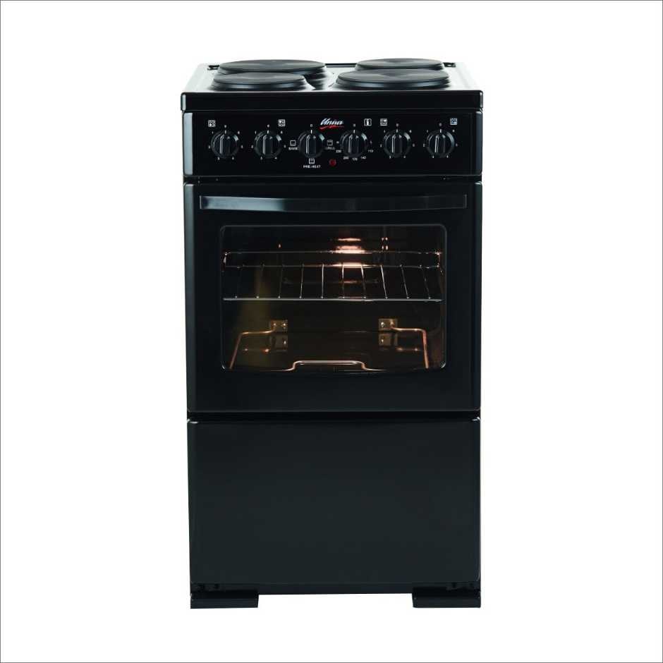 Univa 4 Plate Stove Black 58L - Cookers, ovens & stoves | homechoice